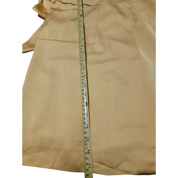 J.Crew Yellow Short Sleeves Tie Waist Dress Style 56919 - Picture 3 of 8